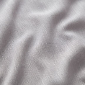 Linen look viscose fabric – silver grey, 