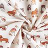 Cotton Cretonne Playful Dogs – medium brown/ivory,  thumbnail number 3