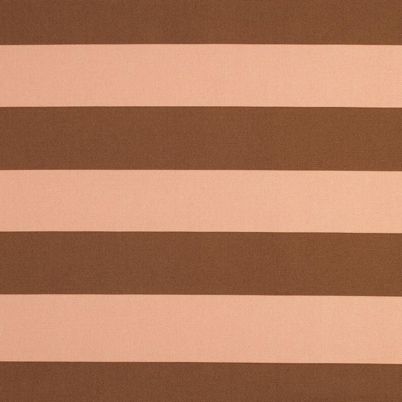 Decor Fabric Canvas cheerful stripes – salmon/brown,  image number 1