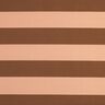 Decor Fabric Canvas cheerful stripes – salmon/brown,  thumbnail number 1