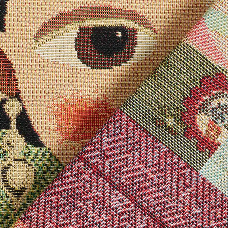 Panel Tapestry Fabric artist – green/red,  image number 4