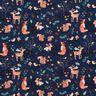 Cotton Jersey Animals in autumn Digital Print  – midnight blue,  thumbnail number 1