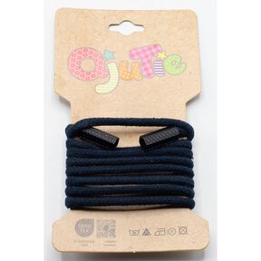 Cotton cord Incl. Cord End [1,15 m | Ø 5mm] – midnight blue, 