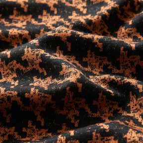 Viscose Jersey – peach orange/black, 