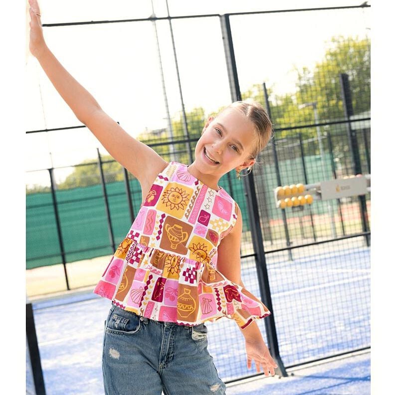 Cotton Poplin Patchwork | Poppy Fabrics – denim blue/pink,  image number 6