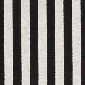 Decor Fabric Jacquard broad stripes – ivory/black, 