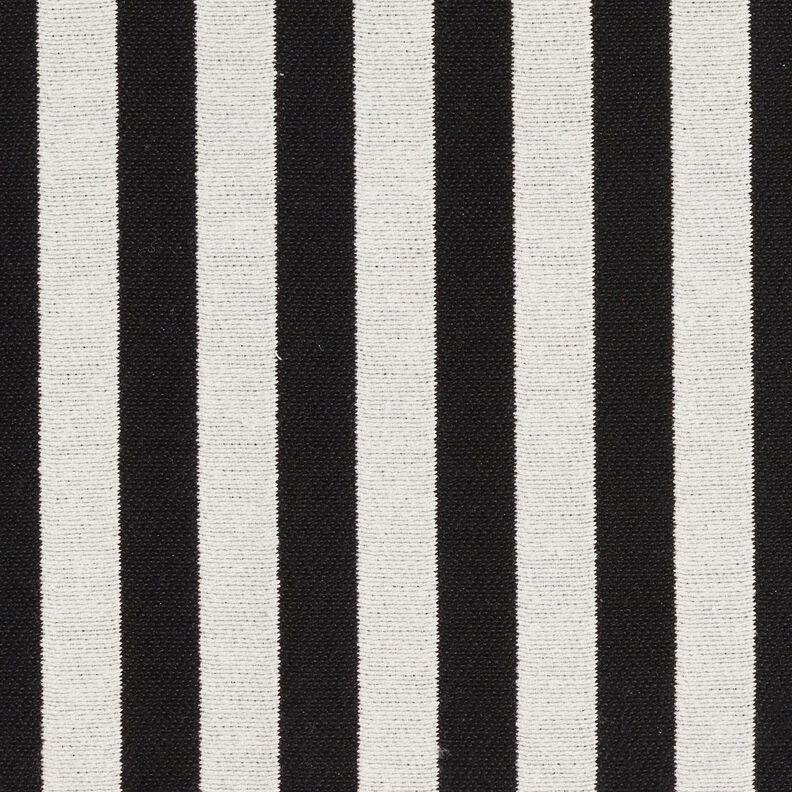 Decor Fabric Jacquard broad stripes – ivory/black,  image number 1