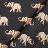 Elephants blouse fabric – black,  thumbnail number 4