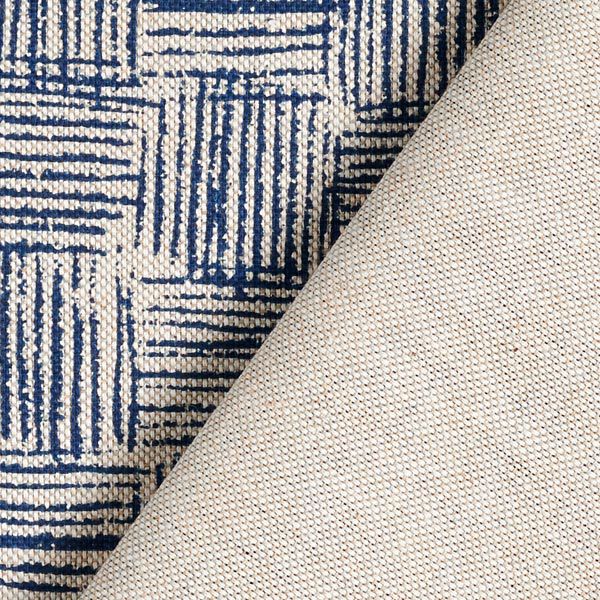 Half Panama Decor Fabric Dashes – navy blue,  image number 7