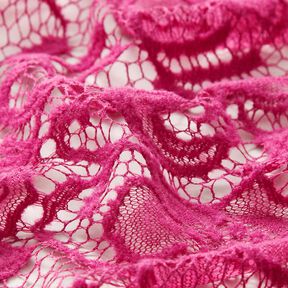 Bouclé lace flowers – intense pink, 