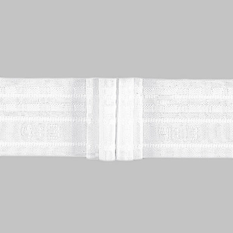 Pleated Curtain Tape 4x, 50 mm – white | Gerster,  image number 1