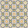 Cotton Cretonne Tile Print – fir green/curry yellow,  thumbnail number 1