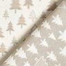 Decor Fabric Jacquard glittering fir trees – beige/silver,  thumbnail number 4