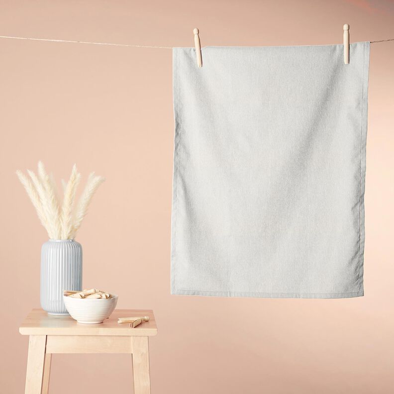 Towelling Fabric Stretch Plain – ivory,  image number 8
