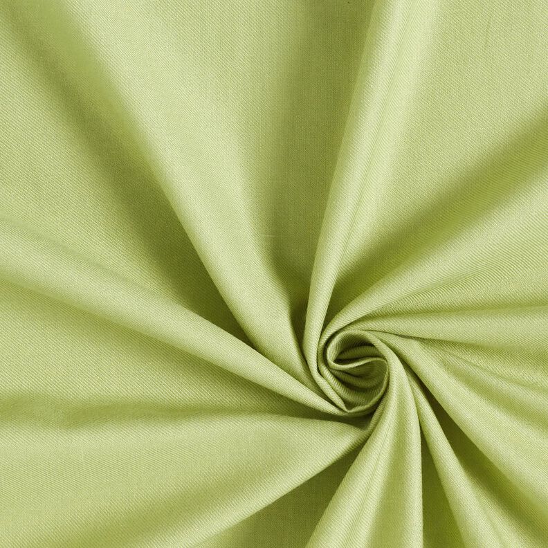 Plain cotton viscose blend blouse fabric – light green,  image number 1