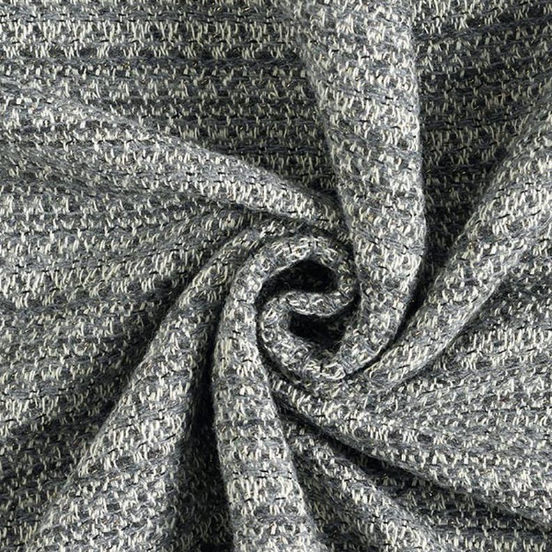 Mottled Lurex Pure New Wool Blend – antique silver,  image number 4