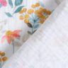 Double Gauze/Muslin Watercolour Floral Meadow Digital Print | Poppy Fabrics – white,  thumbnail number 4