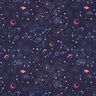 Decor Fabric Half Panama Colourful Universe – navy blue,  thumbnail number 1