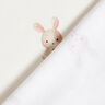 GOTS Cotton Jersey Rabbit with flower Digital Print – ivory,  thumbnail number 4
