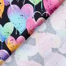 Cotton Jersey colourful hearts | Glitzerpüppi – black,  thumbnail number 4
