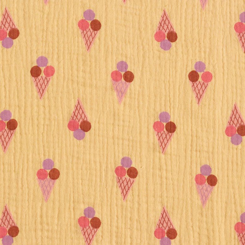 Double Gauze/Muslin ice Cream – vanilla yellow,  image number 1