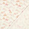 Double Gauze/Muslin colourful rainbows Digital Print | Poppy Fabrics – ivory/salmon,  thumbnail number 4