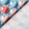 Cotton Poplin shiny hearts Digital Print – light blue,  thumbnail number 4