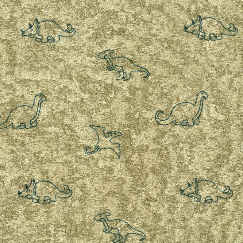 terry cloth jersey Dinosaurs – greige,  image number 1