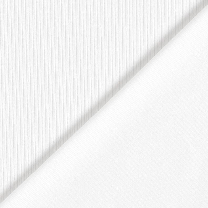 Ribbed Jersey fine 2-1-1-1 ribs – white,  image number 3
