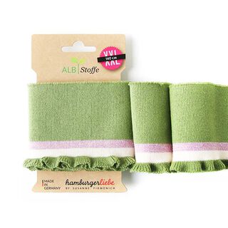 GOTS Organic knit ribbing CUFF ME FRILL [140 cm | 8 cm] | Albstoffe | Hamburger Liebe, 