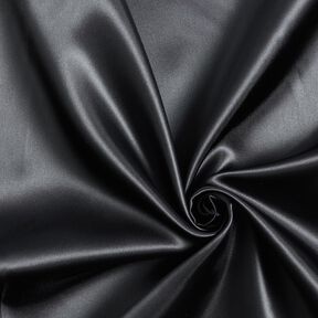 Satin lining plain – black, 