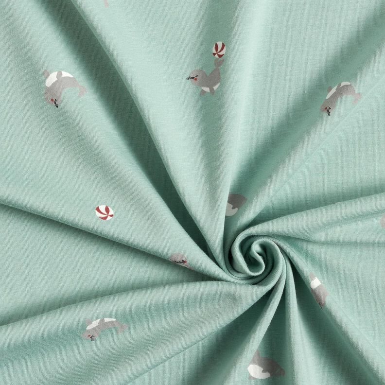 Cotton Jersey Seal Acrobatics &ndash; light blue,  image number 3