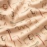 Brushed Sweatshirt Fabric abstract savanna animals – cashew,  thumbnail number 2