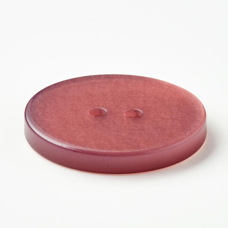 2-hole button shiny [Ø 25 mm] – dark dusky pink,  image number 3