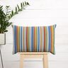 Tablecloth fabric Fine Stripes – white/blue,  thumbnail number 6