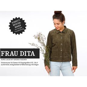 FRAU DITA - short jacket with large pockets, Studio Schnittreif  | XS -  XXL, 