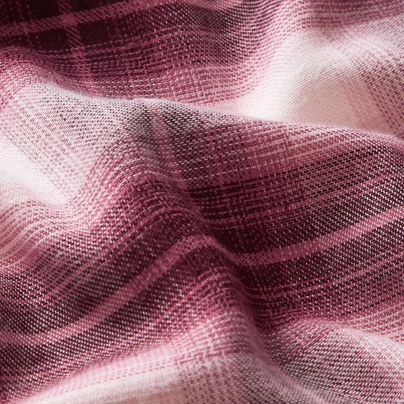 Checked cotton-viscose-flannel – hollyhock,  image number 2
