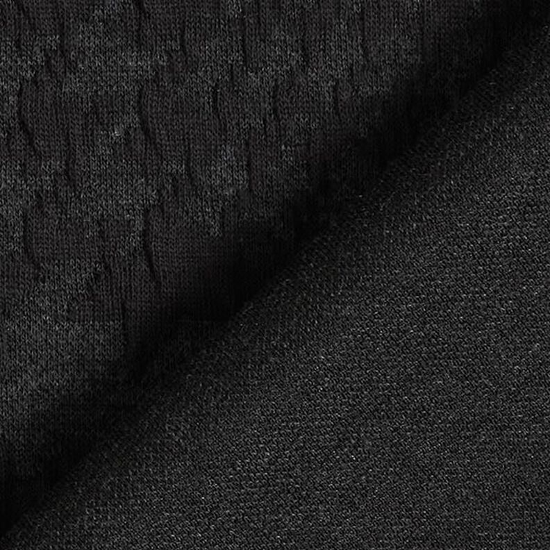 Large Glen Plaid Knit Cloqué – anthracite,  image number 4