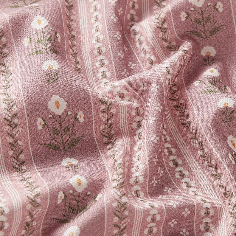 Cotton Poplin flower garlands – dusky pink/offwhite, image number 2