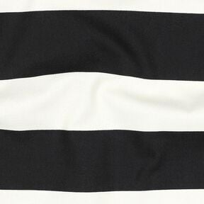 Decor Fabric Canvas cheerful stripes – black/white, 