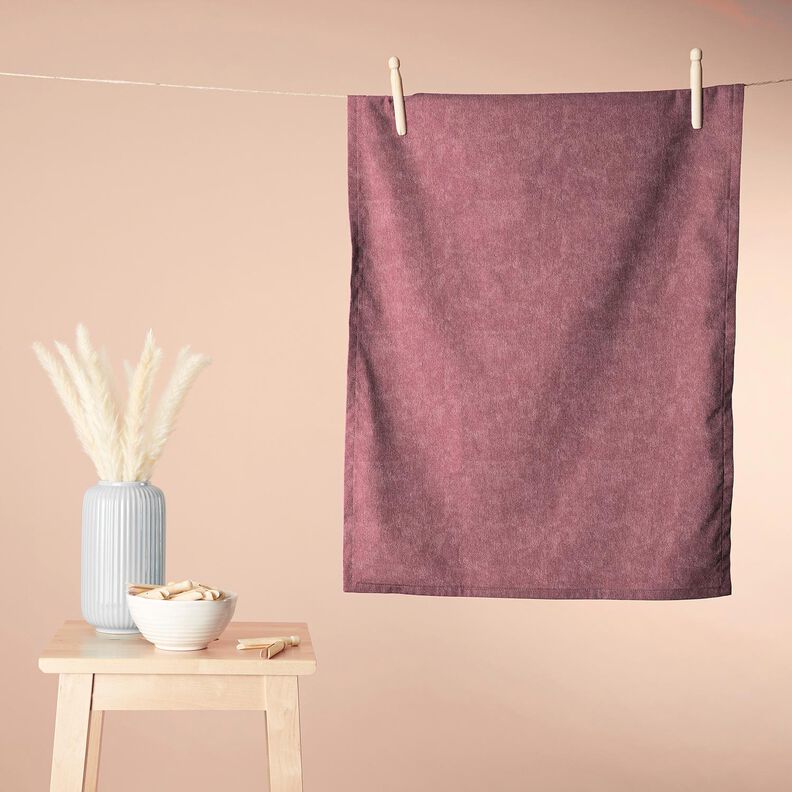 Towelling Fabric Stretch Plain – pale berry,  image number 8