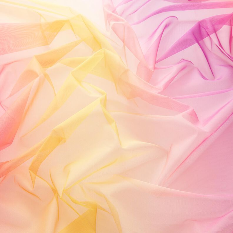 Soft Mesh Rainbow Ombre – pink/yellow, image number 3