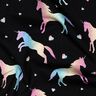 Cotton Jersey Rainbow Unicorns Digital Print | Poppy Fabrics – black,  thumbnail number 2