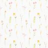 Cotton Jersey watercolour meadow flowers Digital Print – ivory/dusky pink,  thumbnail number 1