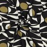 Viscose Linen Blend geometric pattern – black/olive,  thumbnail number 3