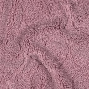 Faux Fur Heart Pattern | Poppy Fabrics – dark dusky pink, 
