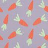French Terry large carrots – mauve,  thumbnail number 1