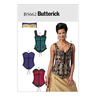 Corsets, BUTTERICK B5662, 