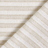 Grid structure horizontal stripes cotton fabric – beige/white,  thumbnail number 5