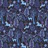 French Terry Fairytale forest Digital Print | Poppy Fabrics – blue-black/red lilac,  thumbnail number 1